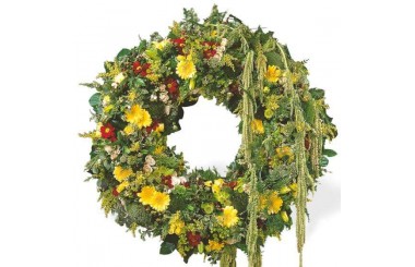 L'Agitateur Floral | image de la couronne de fleurs de deuil du nom de ciel étoilé