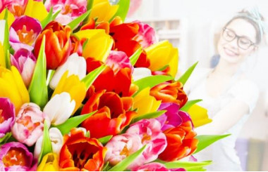 L'Agitateur Floral | image du Bouquet Surprise de Tulipes Colorées