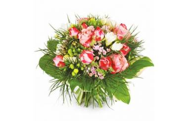 L'Agitateur Floral | Image du bouquet de fleurs rond Caresse