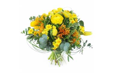 image du Bouquet de fleurs de saison "Roma" livré par un artisan fleuriste | L'Agitateur Floral