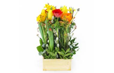 image de la Composition de saison "Forêt Ensoleillée" réalisée et livrée par un artisan fleuriste | L'Agitateur Floral