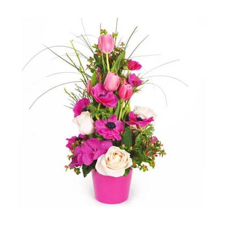 L'Agitateur Floral | composition de fleurs rose du nom d'Impérial