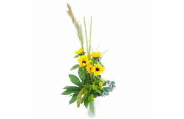 Image Bouquet contemporain de tournesols "Valensole" | L'Agitateur Floral