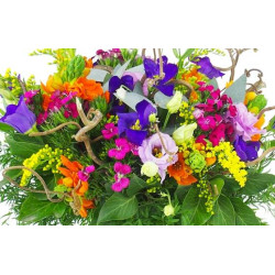 Zoom image principale : Bouquet champêtre pétillant "Naples"| L'Agitateur Floral