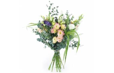Image principale : Bouquet long champêtre & pastel "Strasbourg"| L'Agitateur Floral