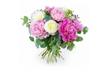 Image principale du bouquet de pivoines "Velours de Pivoines" | L'Agitateur Floral