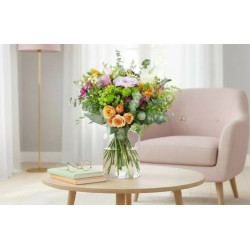 Mise en situation du Bouquet champêtre & coloré "Messine" | L'Agitateur Floral