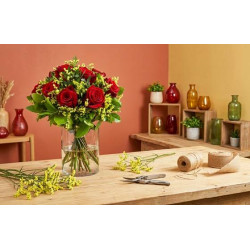 Bouquet Helsinki sur le comptoir du fleuriste | L'Agitateur Floral