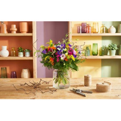 Bouquet Naples sur le comptoir du fleuriste | L'Agitateur Floral